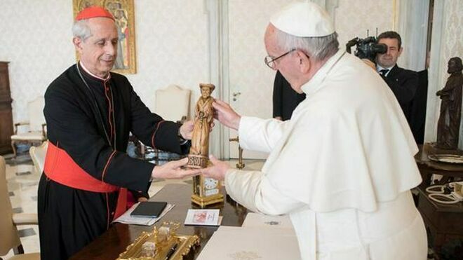 El cardenal Poli, con el Papa Francisco