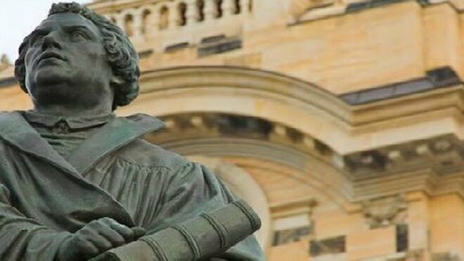 Estatua de Lutero en Wittemberg