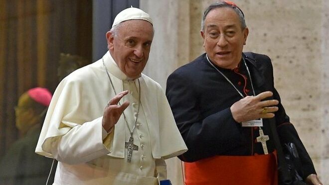 El Papa, con Maradiaga