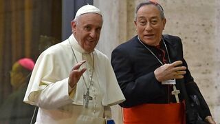 El Papa, con Maradiaga