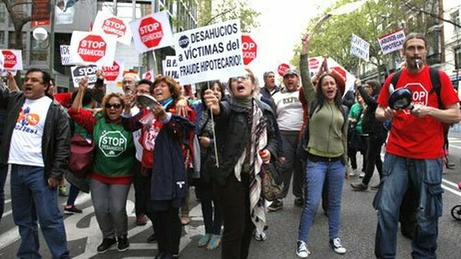 Protestas contra el desahucio