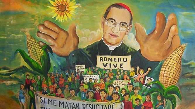 Mural del beato Óscar Romero