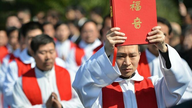 Procesión en China