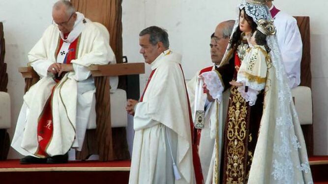 Barros, junto al Papa en Chile