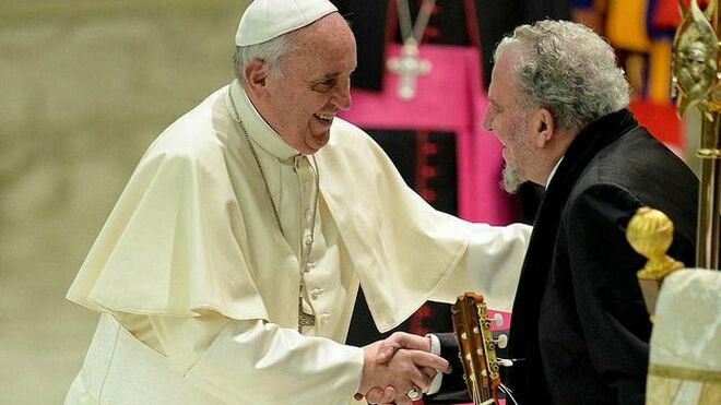 El Papa, con Kiko Argüello