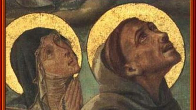 Icono de Santa Clara y San Francisco