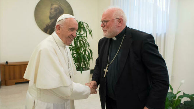 El Papa, con el cardenal Marx