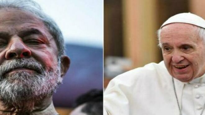 Lula da Silva y el Papa Francisco