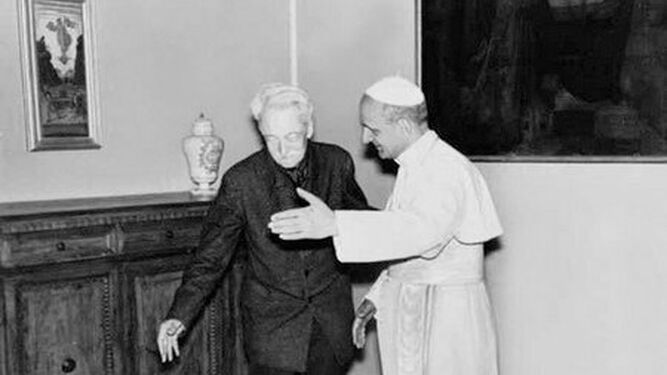 Pablo VI y Jacques Maritain