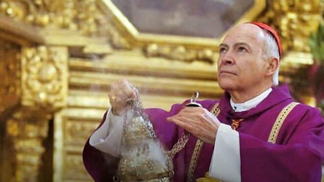 El arzobispo primado de México, cardenal Aguiar Retes