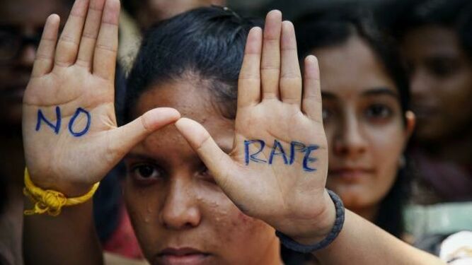 Protesta contra la violencia sexual en la India