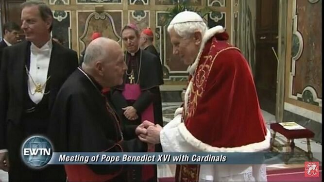McCarrick, con Benedicto XVI, el 27 de febrero de 2013