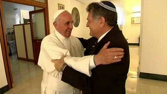 Francisco, con el rabino Skorka