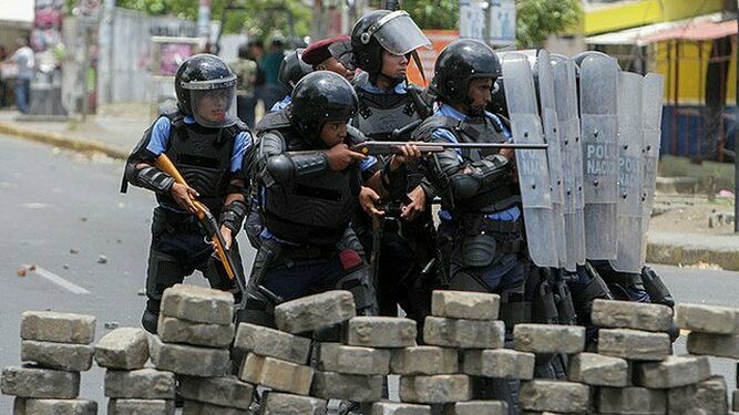 Presencia policial en Managua