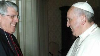 El arzobispo de Toledo, Braulio Rodríguez, con el Papa Francisco