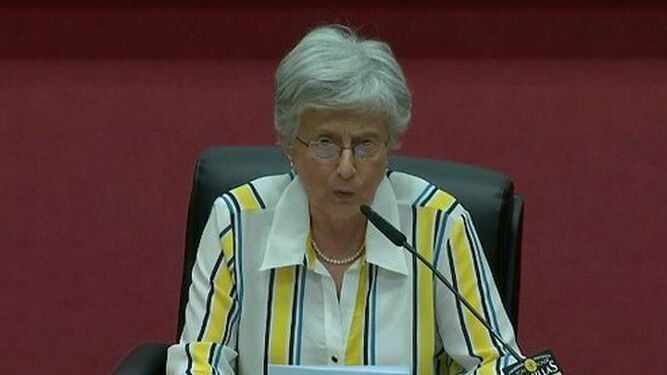 Ivone Gebara, durante su intervención