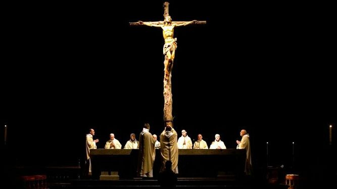 Misa de los benedictinos en la Abadía