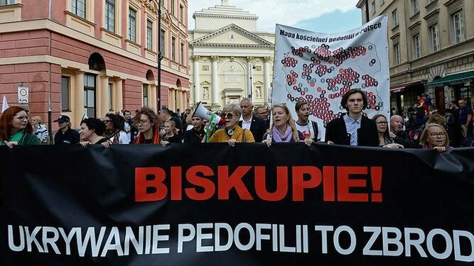 Manifestación contra los abusos en Polonia