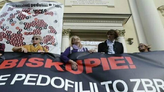 Protesta contra los abusos en la Iglesia polaca