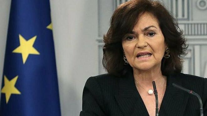 La vicepresidenta del Gobierno en funciones, Carmen Calvo