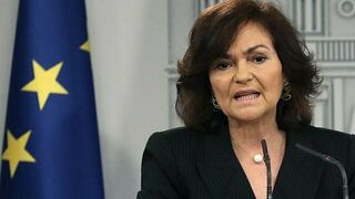 La vicepresidenta del Gobierno en funciones, Carmen Calvo