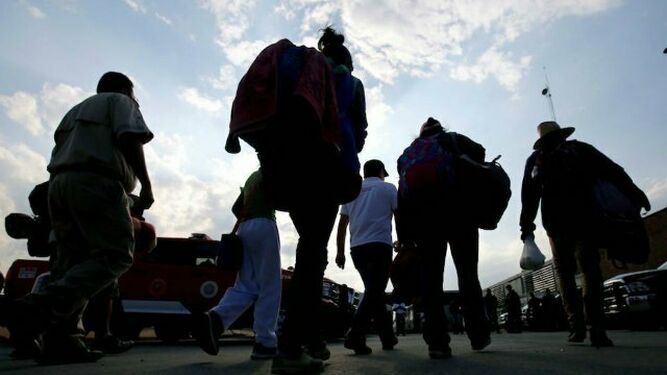 La caravana migrante llega a Tijuana