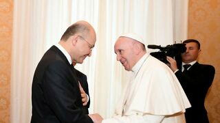 Francisco, con el presidente de Irak