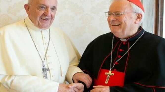 El Papa, con el cardenal Bassetti