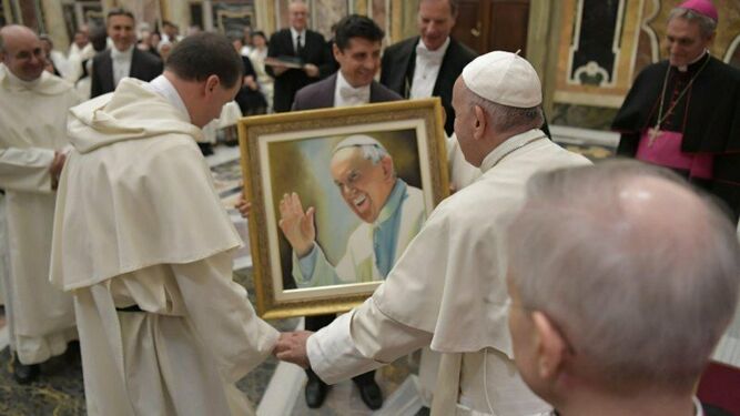El Papa, con los mercedarios