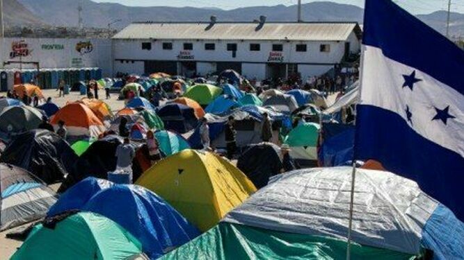 Migrantes en Tijuana