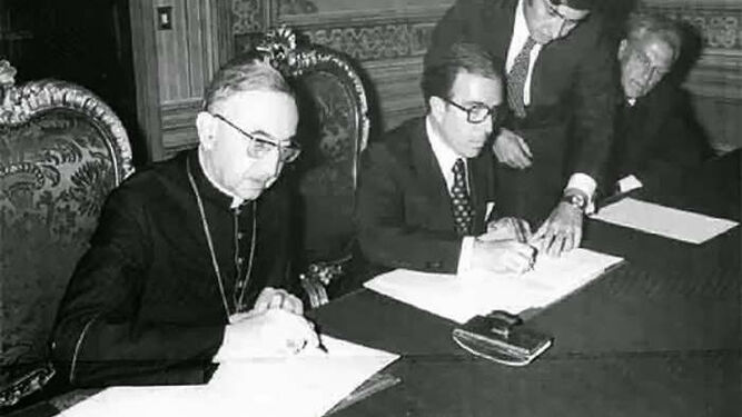 Firma de los Acuerdos Iglesia-Estado