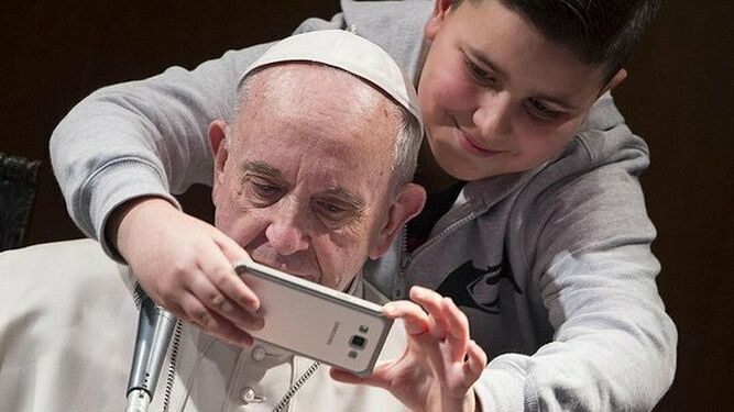 Selfie con el Papa