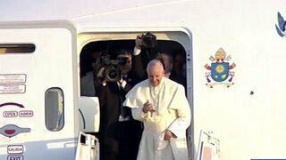 El Papa, en el avión