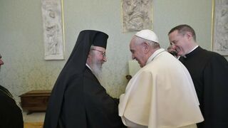 El Papa, con los ortodoxos griegos