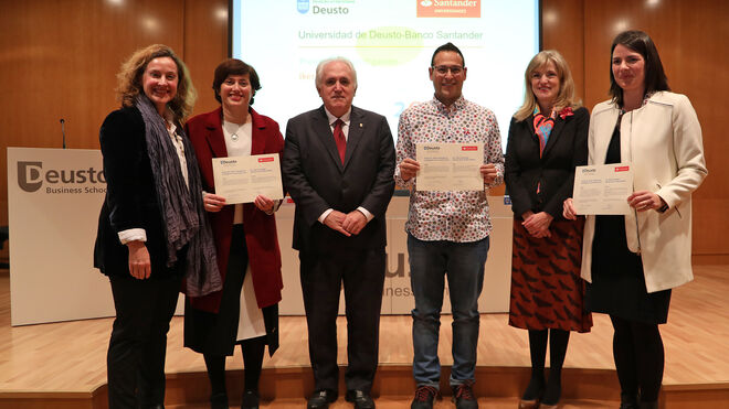 Entrega de premios UD-Banco Santander de Investigación en Deusto