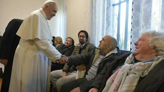 Visita del Papa Francisco a la parroquia romana de San Crispín de Viterbo