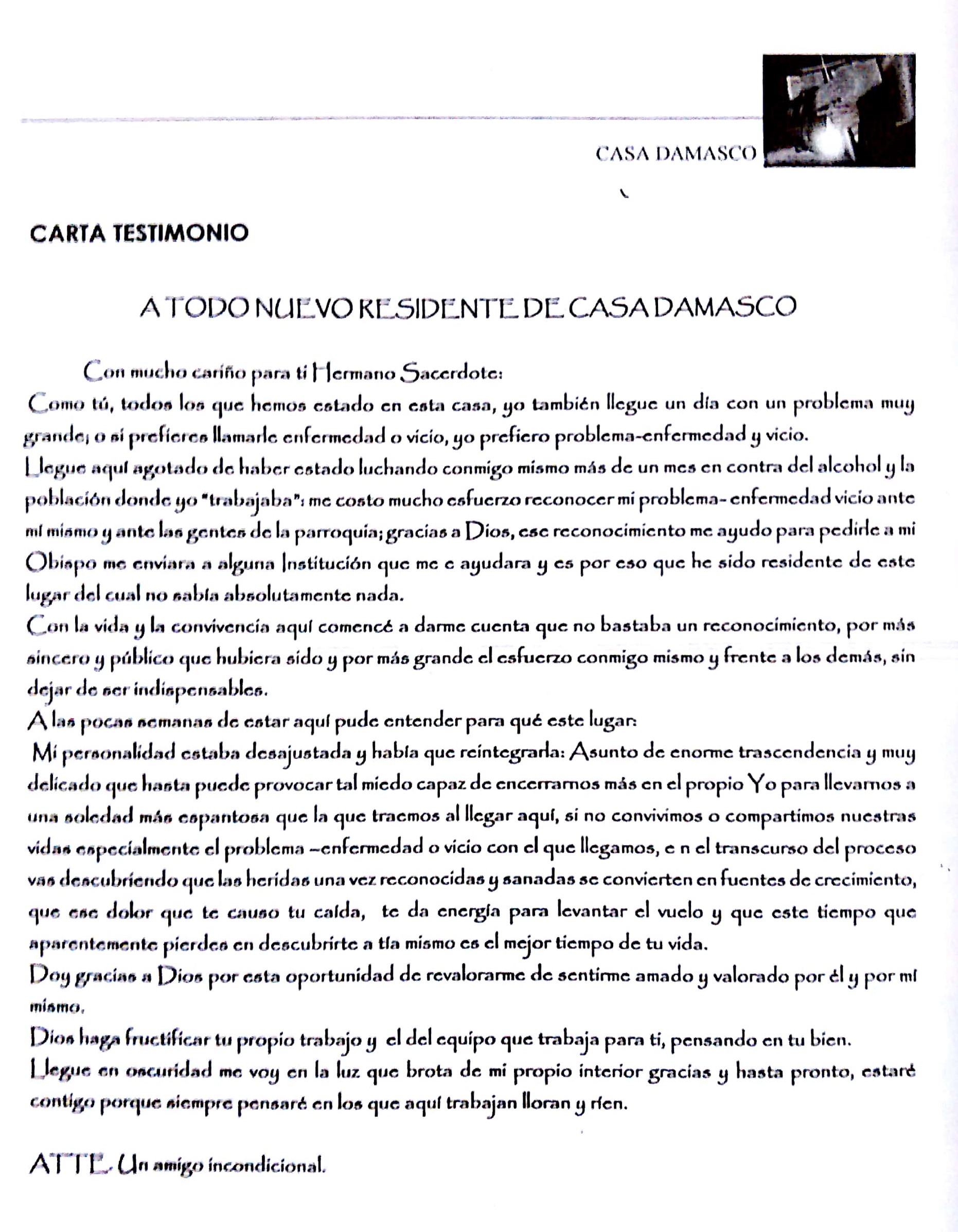 carta damasco