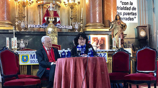 Pepa Torres y el Padre Ángel