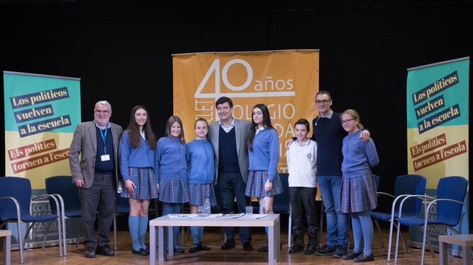 Con el candidato de Ciudadanos, Fernando Giner