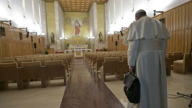 El Papa, de ejercicios