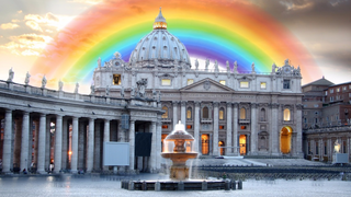 Vaticano y bandera gay