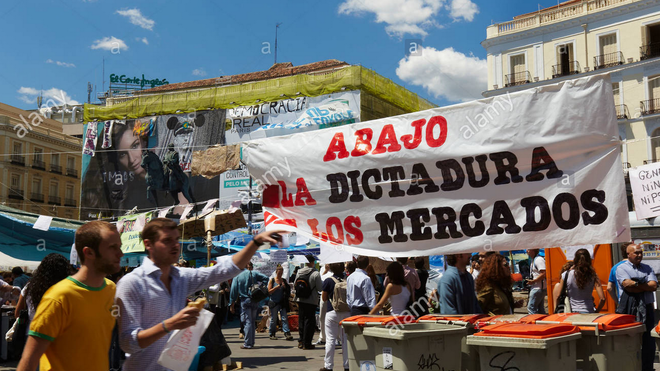 Pancarta del 15M