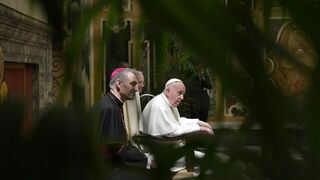 El Papa, hoy, con los camilianos
