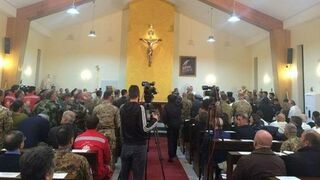 Interior de la Iglesia en el Líbano dedicada a San Juan XXIII