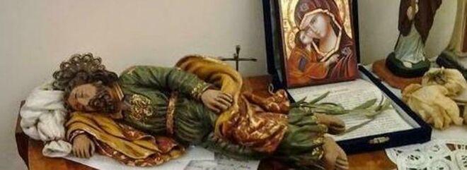 El San José del Papa en su despacho