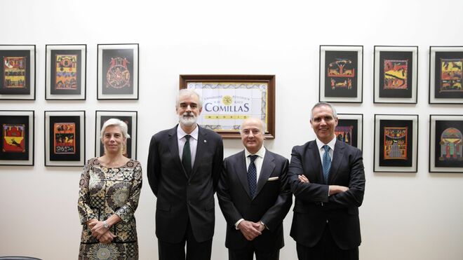 Firma de la constitución de la nueva Cátedra de Catástrofes en Comillas