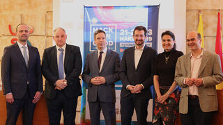 Responsables del encuentro 'HackForGood' en Salamanca