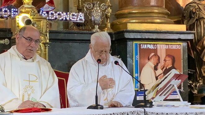 Mensajeros de la Paz celebró una misa en homenaje a San Romero de América en San Antón