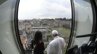 Visita del Papa Francisco al Capitolio romano