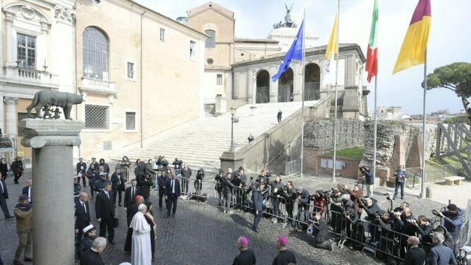 Visita del Papa al Campidoglio romano